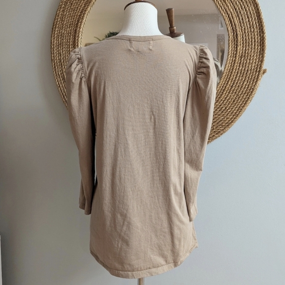Tuckernuck Pomander Place Tan Vesty Long Sleeve Tee - Picture 4 of 5